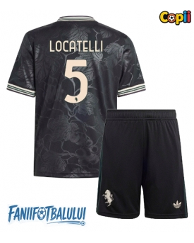 Juventus Manuel Locatelli #5 Echipament de Fotbal Replică 2025-26 Copii Treilea (+ Șorturi)